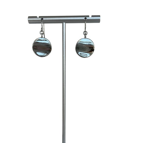 Necklace and Ear Set, Silver Tone, 3 Strand Illusion, Flat Bead, 16"-20" - Picture 8 of 10